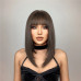 Peruca cu breton Natural Brown